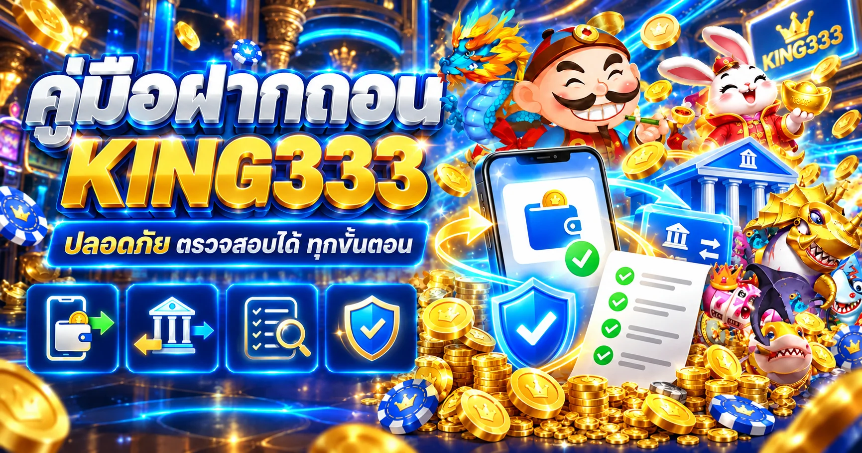KING333 ฝากถอน | คู่มือทำรายการปลอดภัยทุกขั้นตอน