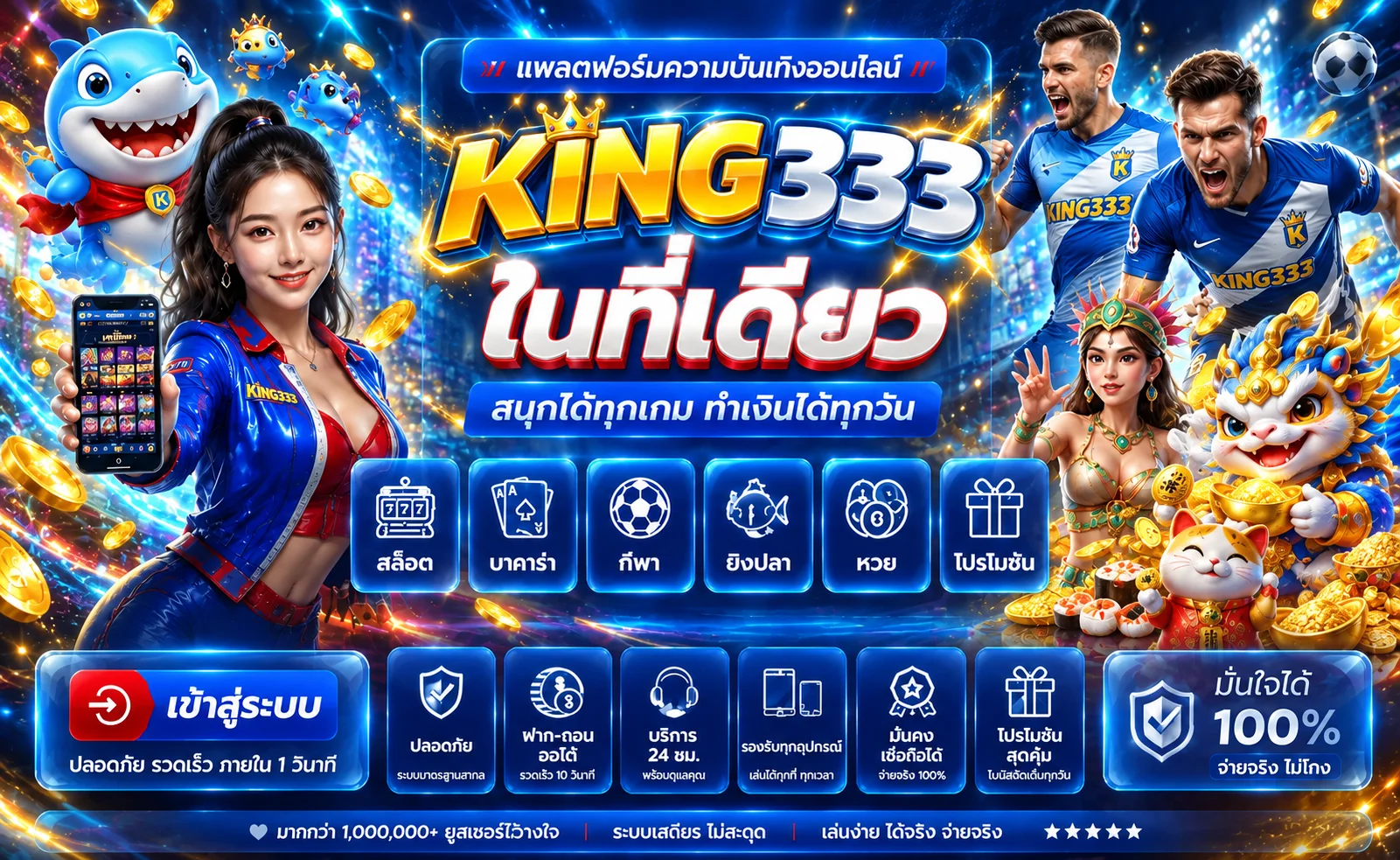 แบนเนอร์ KING333 Login ทางเข้าเล่น